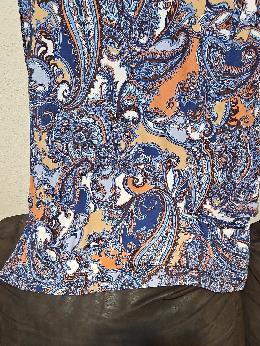 Ruby Rd. Blue Paisley Tunic - Picture 3 of 5